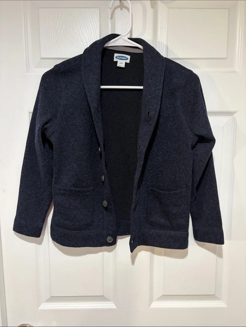 OLD NAVY Kid’s Dark Navy Shawl Collar 5 Button Cardigan Jacket